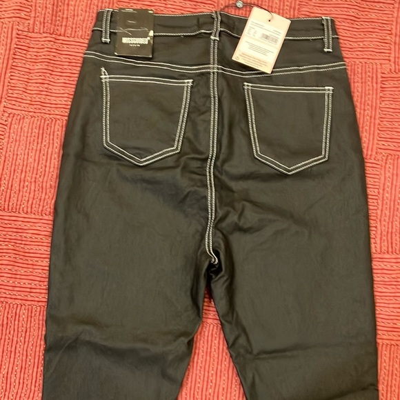 Missguided size 6 women’s Black Skinny Jeans look leggings - Picture 14 of 16